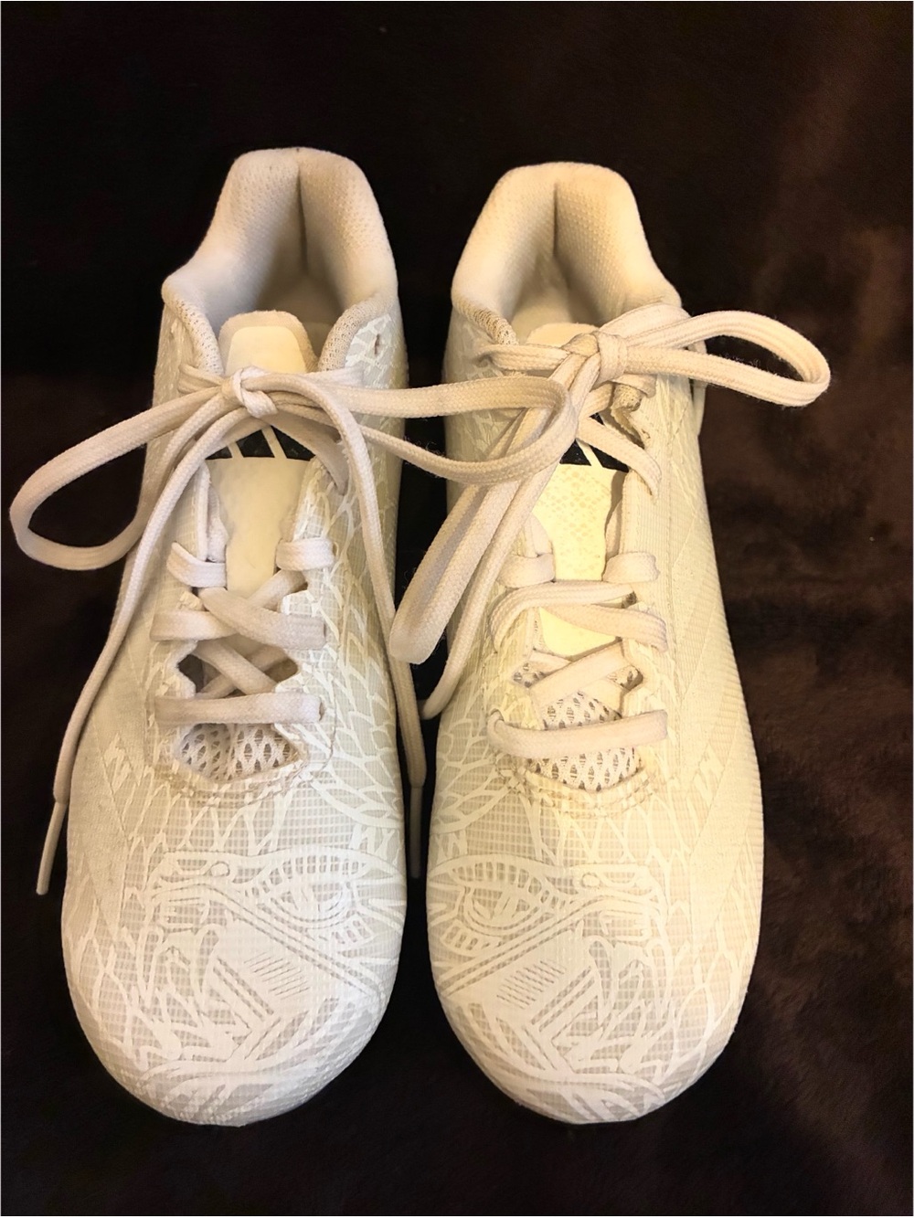 Adidas Adizero Electric.2 Football Cleats White IE4018 size 2 youth